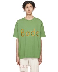 Bode Green Rickrack Namesake T Shirt