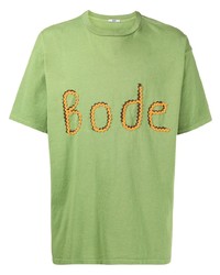 Bode Logo Detail Short Sleeved T Shirt
