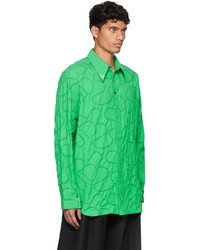 NAMESAKE Green Viterbi Embroidered Long Sleeve Shirt