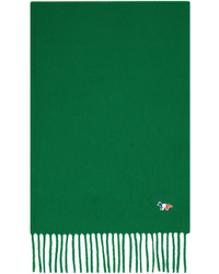 Green Embroidered Scarf