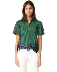 Green Embroidered T-shirt