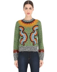 Valentino Embroidered Wool Blend Sweater
