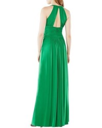 BCBGMAXAZRIA Christiania Jersey Fit Flare Gown