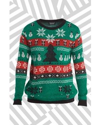 Topshop Fair Isle Christmas Sweater