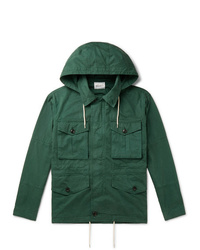 Albam Cotton Gabardine Hooded Field Jacket