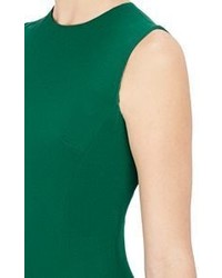 Dolce & Gabbana Cady Fit Flare Dress Green