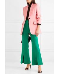 Roland Mouret Danesfield Cropped Stretch Crepe Flared Pants