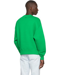 AMI Alexandre Mattiussi Green Cotton Sweatshirt