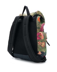 Gucci Flora Snake Print Backpack