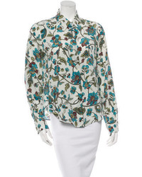 Loro Piana Silk Floral Print Blouse