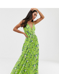 ASOS DESIGN Maxi Dress With Cami S And Cut Out Detail In Summer Floral Print