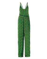 Green Floral Jumpsuit