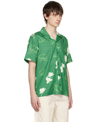 Saturdays Nyc Green Sig Zane Edition Canty Mnoa Shirt