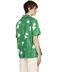 Saturdays Nyc Green Sig Zane Edition Canty Mnoa Shirt