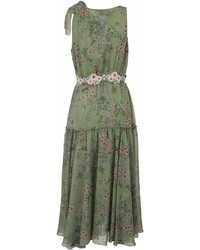 Giambattista Valli Floral Print Midi Dress