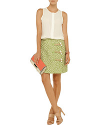 Moschino Cheap & Chic Moschino Cheap And Chic Floral Jacquard Mini Skirt
