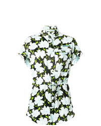 Off-White Floral Print Playsuit