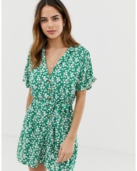 Abercrombie & Fitch Playsuit In Print