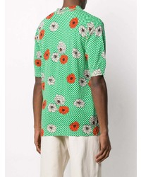 Marni Floral Print Polo Shirt
