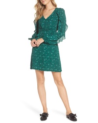FOREST LILY Floral Ruffle Sleeve Dress