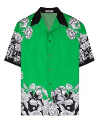 Valentino Bloom Print Bowling Shirt