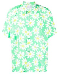 ERL Floral Print Short Sleeve Shirt