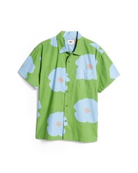 Obey Resort Floral Short Sleeve Button Up Shirt