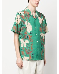 PS Paul Smith Sea Floral Printed Cuban Shirt