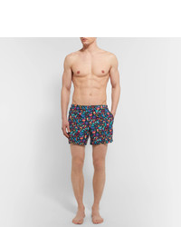 Incotex Short Length Floral Print Swim Shorts