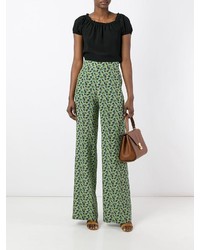 Etro Floral Print Flared Trousers