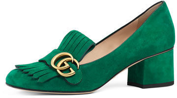 green gucci loafer