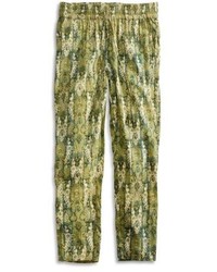 Lucky Brand Green Printed Pant
