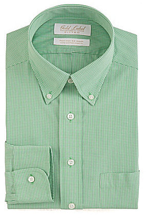 Roundtree & Yorke Gold Label Fitted Button Down Collar Dress Shirt, $65 ...