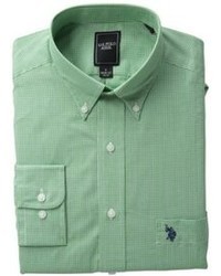 U.S. Polo Assn. Green White Small Gingham