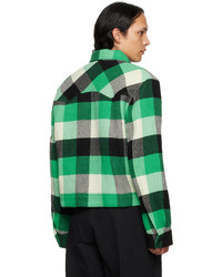 Recto Green Plaid Jacket