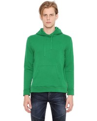 Balmain Cotton Jersey Hooded Sweatshirt W Zips