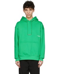 Wooyoungmi Green Cotton Hoodie