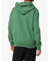 Rick Owens DRKSHDW Green Jason Long Sleeve Cotton Hoodie