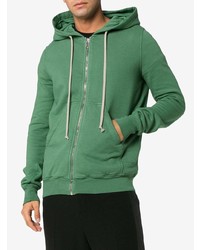 Rick Owens DRKSHDW Green Jason Long Sleeve Cotton Hoodie