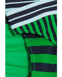 Stella McCartney Calypso Striped Bandeau Bikini Bright Green
