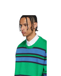 Acne Studios Green Striped Nimah Sweater
