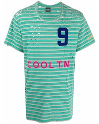 COOL T.M Graphic Print Distressed Effect T Shirt