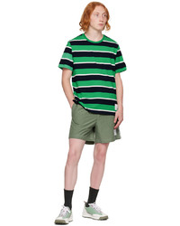 Thom Browne Green Striped T Shirt