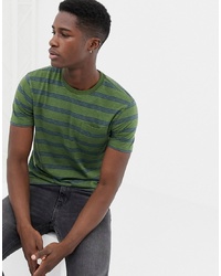J.Crew Mercantile Slim Fit Asher Stripe T Shirt In Green