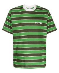 Sunnei Striped Pattern T Shirt