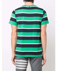 Thom Browne Striped Short Sleeve T Shirt