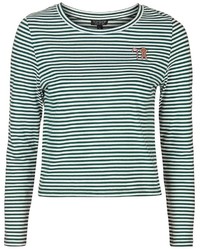 Topshop Gingerbread Candy Cane Stripe Tee