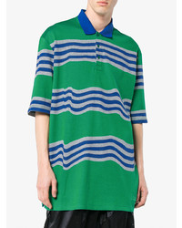 Napa By Martine Rose Oversized Striped Polo Shirt