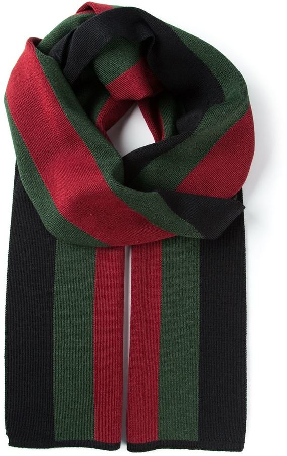 gucci red and green scarf