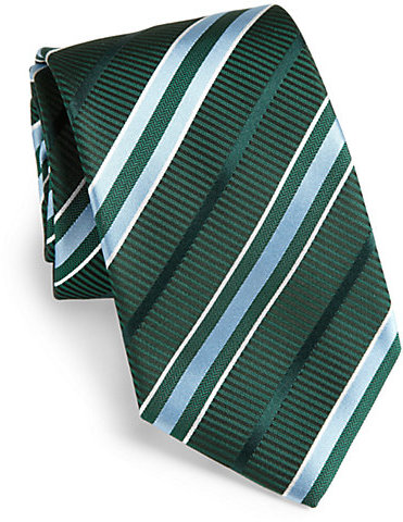 Hugo Boss Boss Striped Silk Tie, $95 